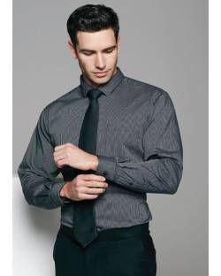 Henley Stripe Mens, Long Sleeve